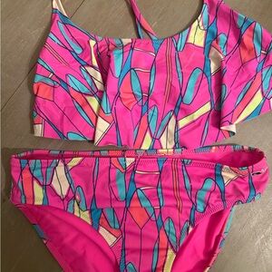 Vineyard Vines Pink and Blue Kids Bikini